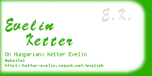 evelin ketter business card